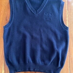 Ping Spanish Bay Pebble Beach Men's Blue V-Neck Sweater Vest sz L